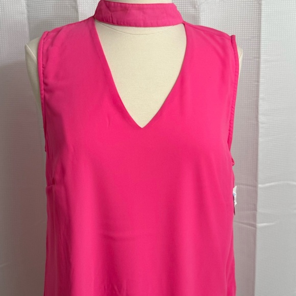 Live 4 Turth Junior Barbiecore Choker Neckline Shift Dress, Fuschia, Size XL - Picture 4 of 6